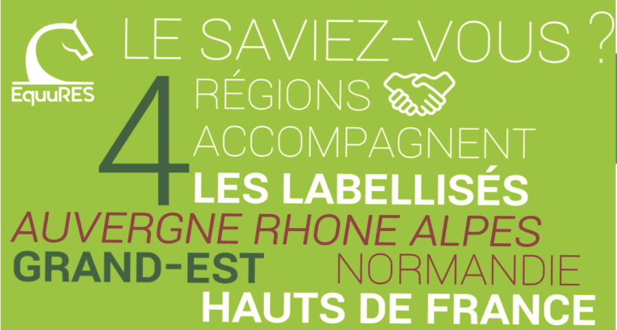 Le Label EquuRES en Auvergne Rhone Alpes, Grand Est Normandie et Hauts de France