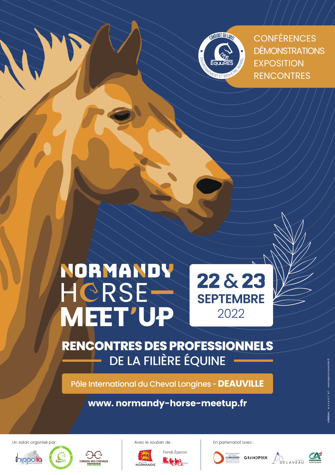 Affiche officielle du Normandye Horse Meet'Up 2022